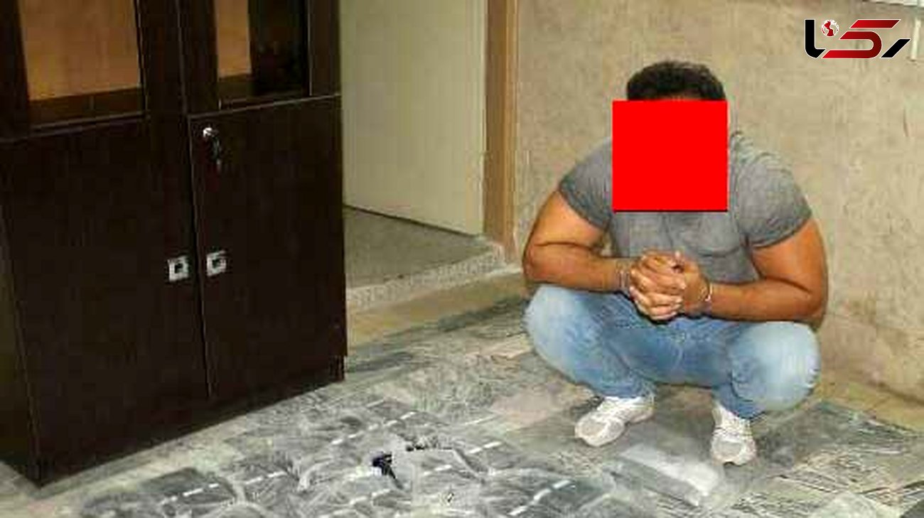 مرد خوش هیکل در شهریار دستگیر شد / کارهای اطلاعاتی نشان داد در خانه او چه می گذرد + عکس 