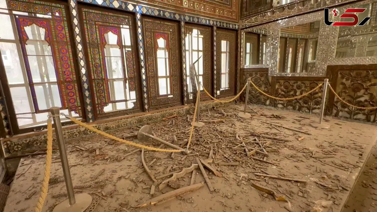 فیلم ویرانی کاخ گلستان در تهران پس از حمله آمریکا و اسرائیل 