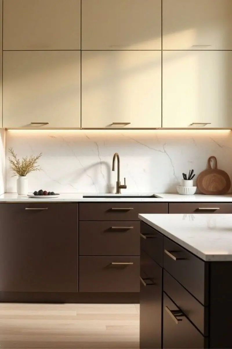 کابینت دو رنگ ترند