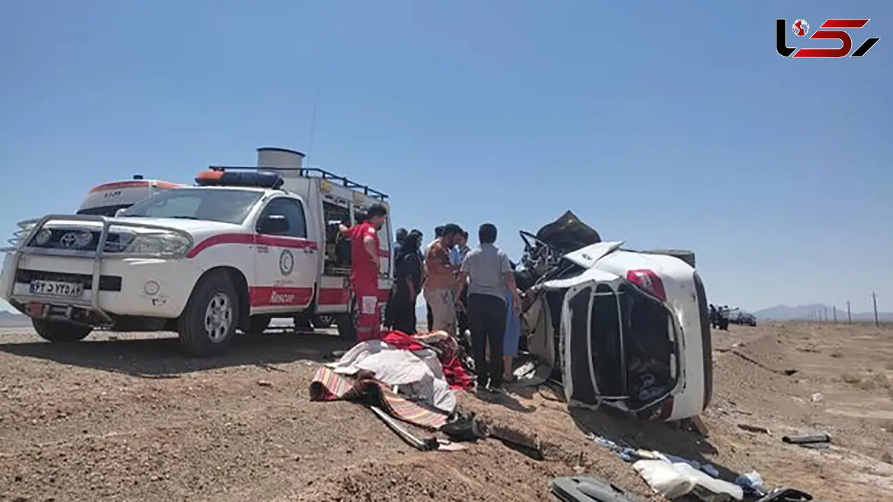 2 کشته در تصادف های سمنان+عکس