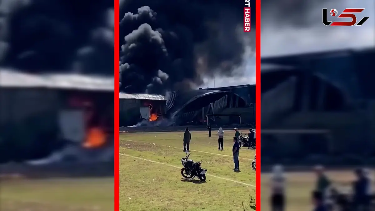 فیلم لحظه سقوط هواپیمای سبک در مکزیک