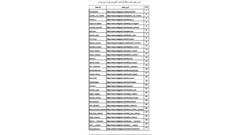 دلالان خودرو در اینستاگرام