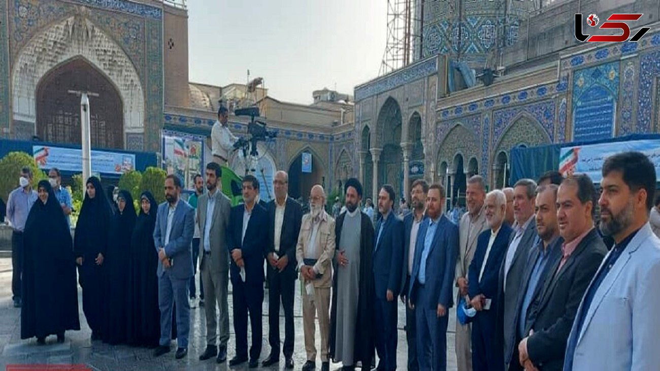 فیلم رای دادن اعضای لیست تهران سربلند در حرم حضرت عبدالعظیم (ع) شهر ری