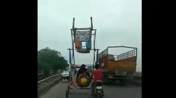 خودروی عجیبی که مبتکر هندی ساخت!