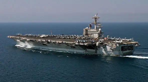 ناو هواپیمابر «جورج بوش» تهدیدی برای ایران و روسیه در سوریه
