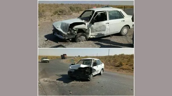 تصادف پیکان با پراید در نیشابور / 5 نفر مصدوم شدند