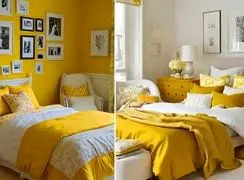 دکوراسیون اتاق خواب سفید و زرد؛ جذاب ترین مدل های سبک مینیمال 2026