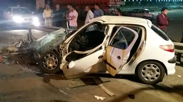 ببینید / لحظه مرگبار سرشاخ شدن پژو ۲۰۶ با خودروی سواری در جاده تبریز - اردبیل به علت خواب‌آلودگی