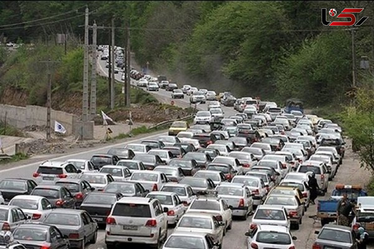 ترافیک سنگین در محورهای شمالی کشور