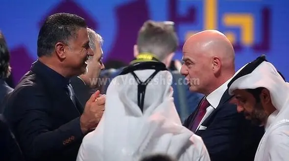 پیام تبریک رییس فیفا برای علی دایی + عکس