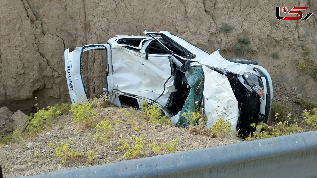 مرگ مرد جوان بر اثر سقوط پژو 206 در دره 300 متری جاده امامزاده داود