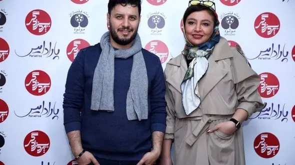 جواد عزتی و همسرش در تورنتو کانادا | تصاویر جواد عزتی و مه لقا باقری