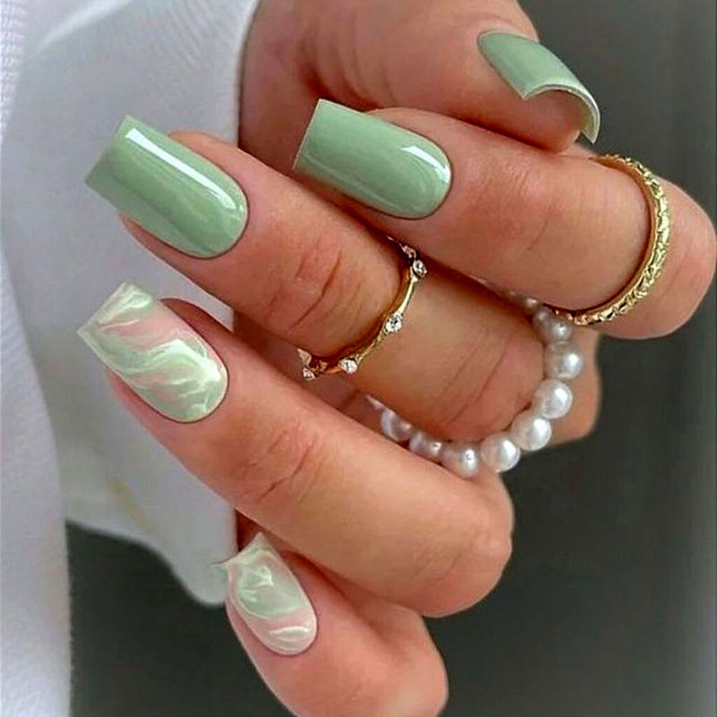 رنگ لاک ژل تابستانی سبز