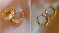 جدیدترین طرح های گوشواره حلقه ای طلا کارشده؛ استایل خاص خود را بسازید