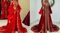 لباس شب قرمز طلایی برای شبی که می‌درخشید؛ 15 مدل پیشنهادی