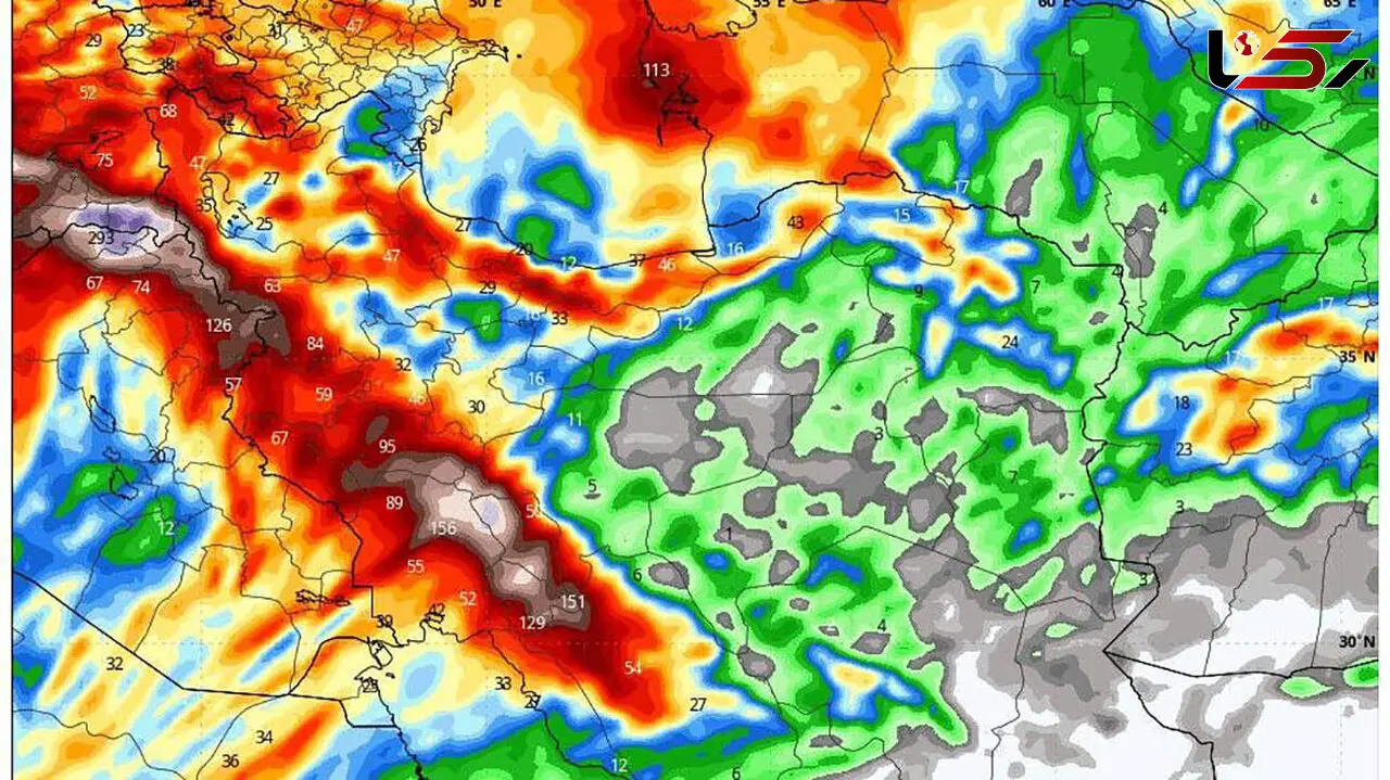 رگبار باران در نقاط مختلف کشور