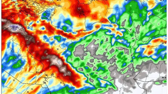 رگبار باران در نقاط مختلف کشور
