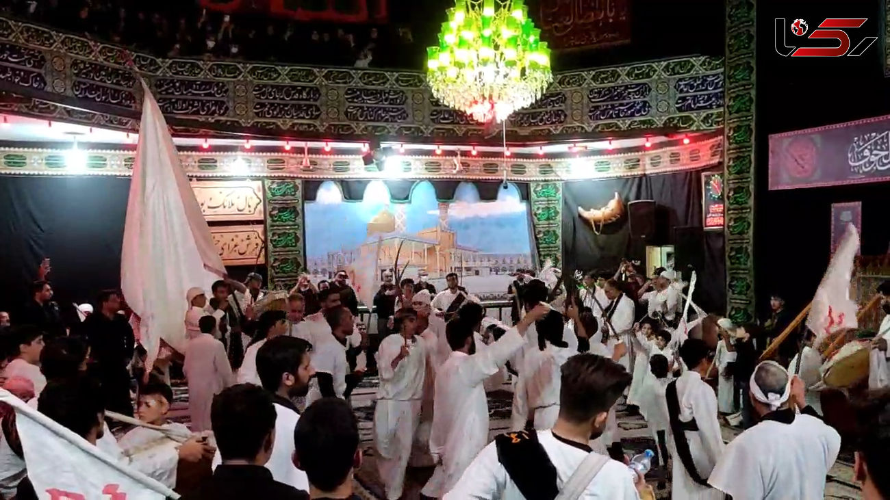 فیلم عزاداری سالار شهیدان با صدای سنج و دمام 