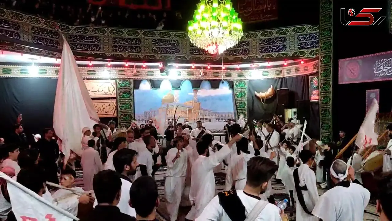 فیلم عزاداری سالار شهیدان با صدای سنج و دمام 