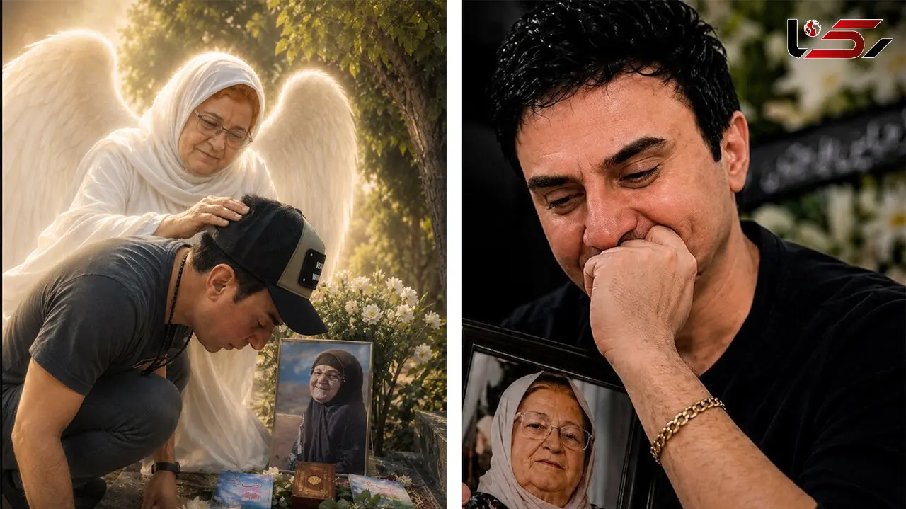 فیلم غمگین  اولین جشن تولد تاسیان داریوش فرضیایی بدون مادر /  جشنی که با اشک و دلتنگی بر سر مزار برگزار شد