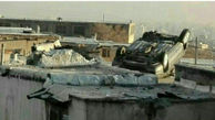 پرواز خودروی زانتیا و فرود آمدن آن روی سقف یک خانه در محله چمن+ عکس عجیب