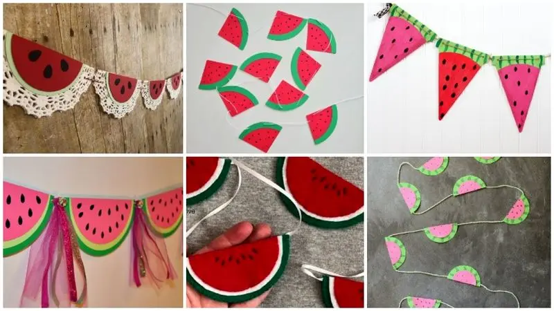 ریسه‌های یلدایی با مقوا یا نمد