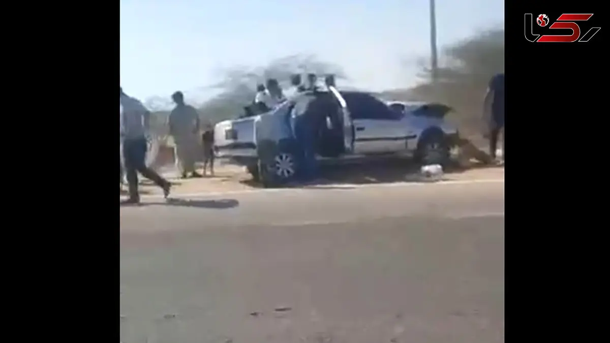 تصادف رخ‌به‌رخ در سه‌راهی حادثه خیز نقاشه قشم چند مصدوم برجا گذاشت + ویدیو