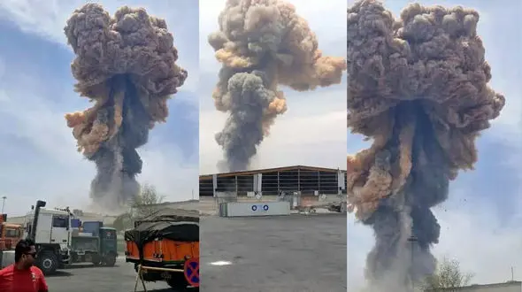 بازدید شبانه اعضای کمیسیون عمران مجلس از محل حادثه بندر شهید رجایی