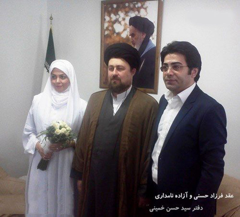 عکس جنجالی از مراسم ازدواج فرزاد حسنی و آزاده نامداری