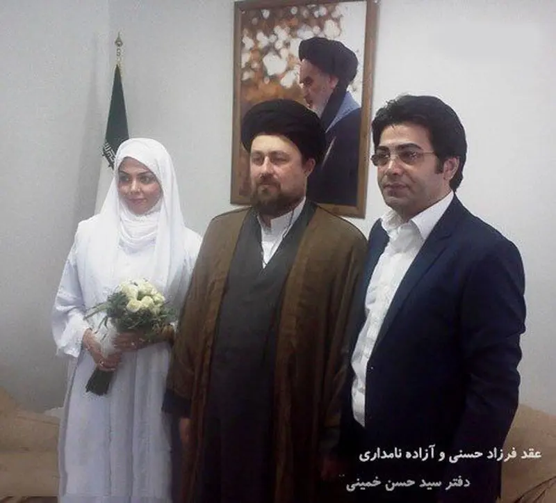 عکس جنجالی از مراسم ازدواج فرزاد حسنی و آزاده نامداری