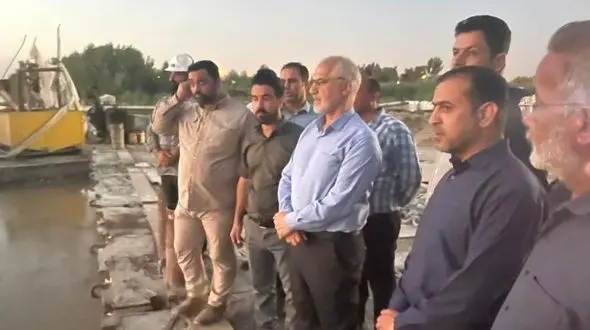 بازدید استاندار خوزستان از پل عنافچه