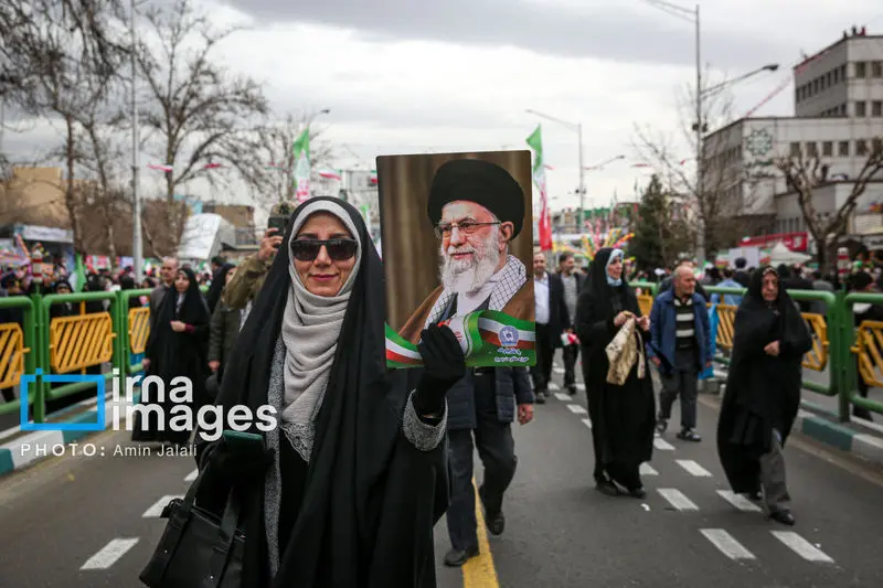 حضور مردم ایران در راهپیماتیی 22 بهمن 1404