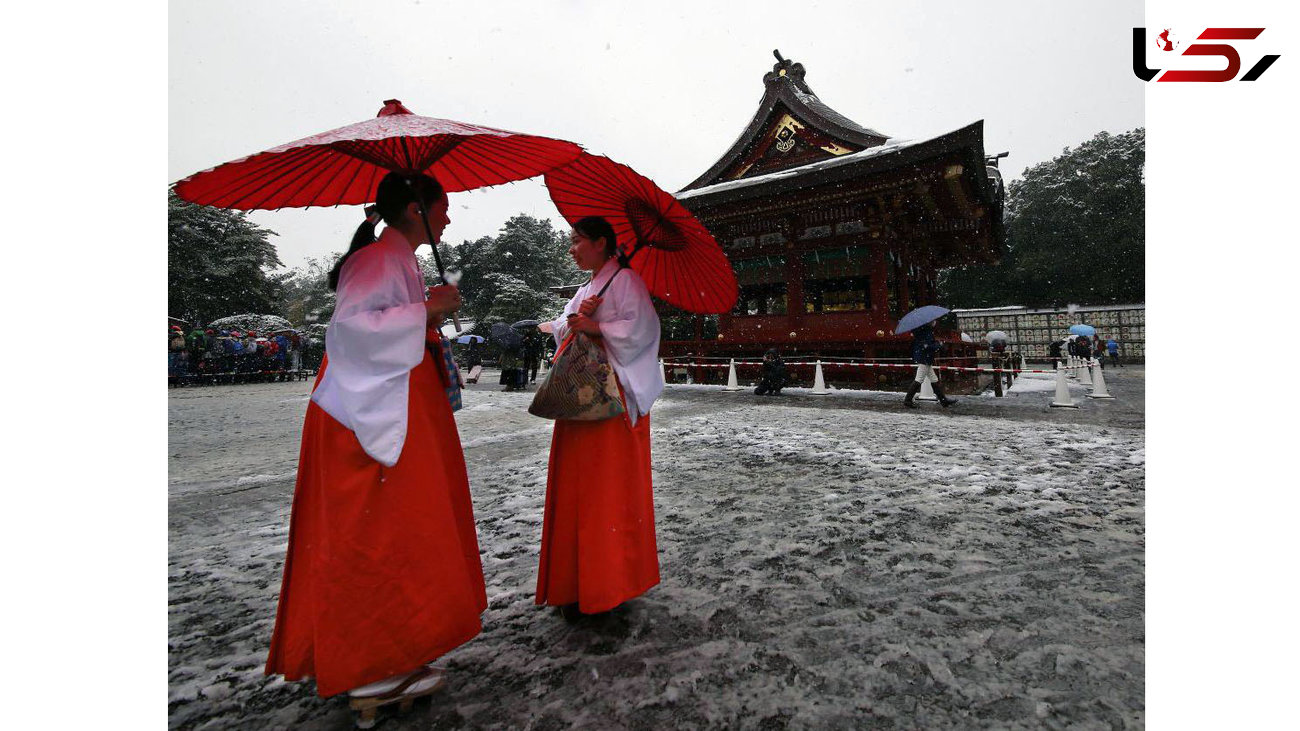 توکیو بعداز 54 سال شاهد بارش برف در آذر ماه شد + تصاویر