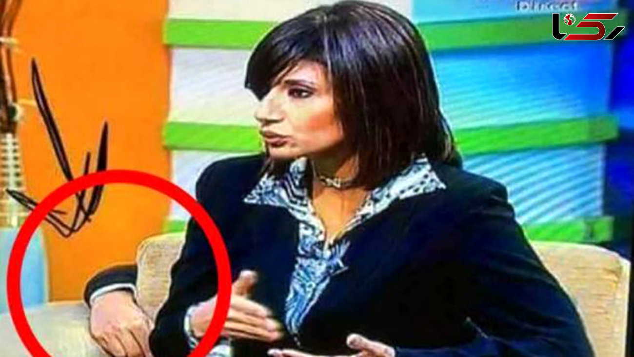 ماجرای دست مردانه که از پشت کاناپه خانم مجری در برنامه زنده بیرون آمد + عکس 