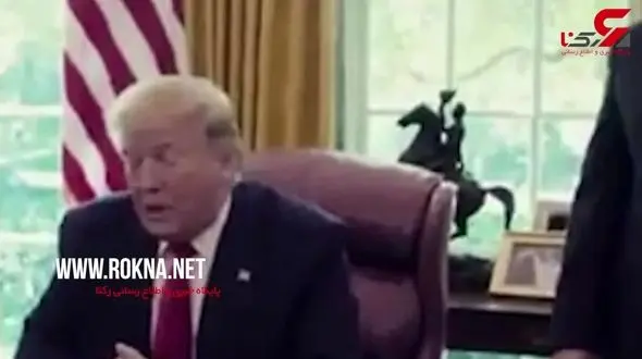 گاف عجیب ترامپ حین اعلام تحریم دفتر رهبر انقلاب + فیلم 