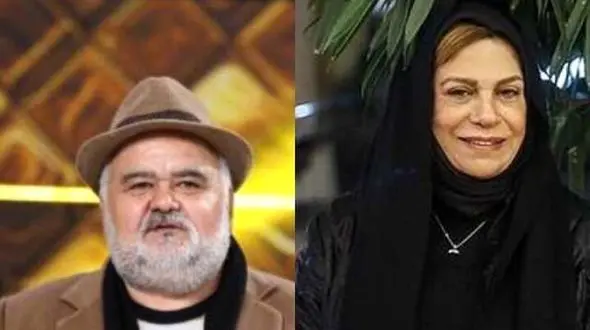 گوهر خیراندیش در کنار خانواده اکبر عبدی