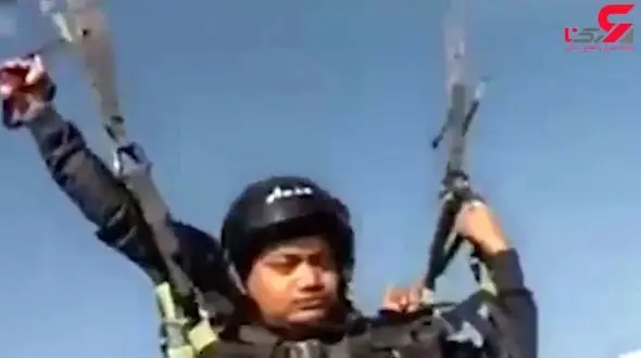 فیلم سقوط مرگبار دو سرنشین پاراگلایدر 