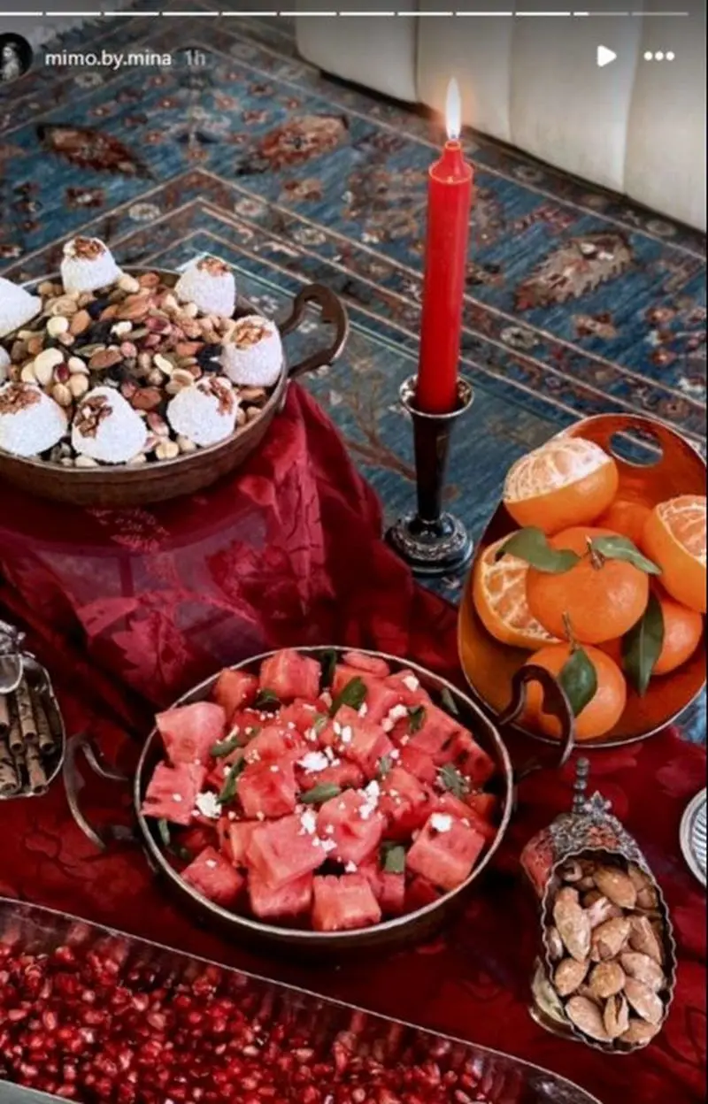 شب یلدای بهرام رادان و مینا مختاری