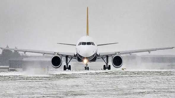 لغو پروازهای فرودگاه ایلام براثر بارش برف