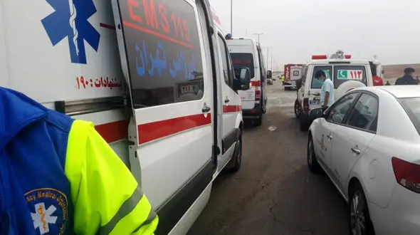 مرگ دختر 15 ساله در واژگونی اتوبوس در جاده بندرعباس