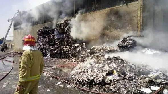 جزئیات آتش سوزی  ظهر امروز در خاوران + فیلم و عکس