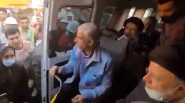 فیلم درد دل صمیمی یک مرد آبادانی با رئیس جمهور / در محل حادثه متروپل صورت گرفت