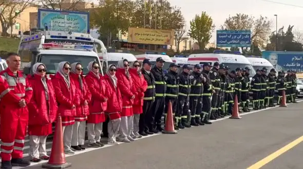 فیلم / گزارش خبرنگار رکنا از رزمایش زمستانه پلیس راهور