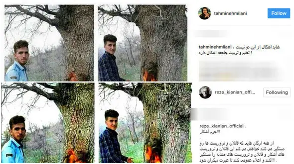 واکنش هنرمندان و کاربران به عکسی که در شبکه های اجتماعی سروصدا به پا کرد+ عکس