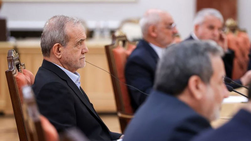 مسعود پزشکیان رئیس جمهور در نشست هیئت‌های عالی‌رتبه جمهوری اسلامی ایران و جمهوری بلاروس