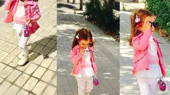 وقتی که دختر رضا صادقی تیپ میزند! + دلنوشته رضا صادقی برای دخترش + عکس