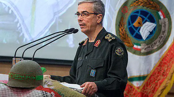 فیلم صحبت های سرلشگر باقری در خصوص پاسخ  رهبری انقلاب به نامه ترامپ