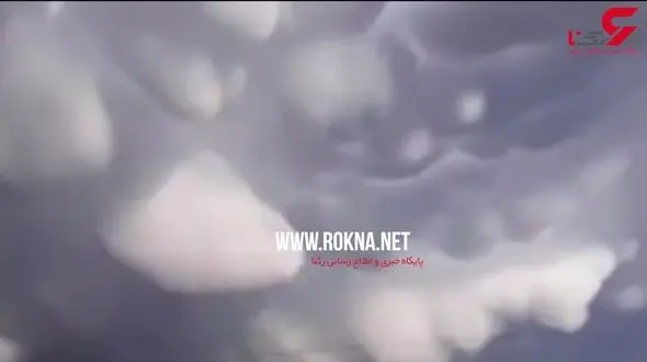 وحشت مردم از صحنه ای عجیب در آسمان+ فیلم