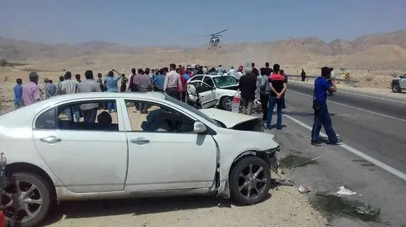 واژگونی خودروی لیفان با 2 کشته و یک مجروح در قزوین