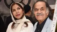 وداع عاشقانه همسر سیروس ابراهیم زاده در مراسم خاکسپاری این بازیگر / بی قراری ها پس از یک ماه انتظار